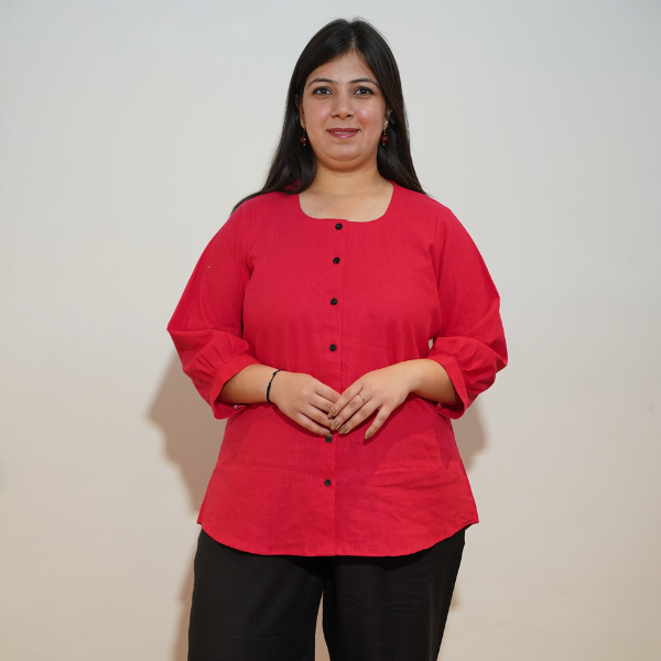 HANDGEFERTIGT Zigeuner Baumwolle Gestreift Retro Shirt Kurta Top