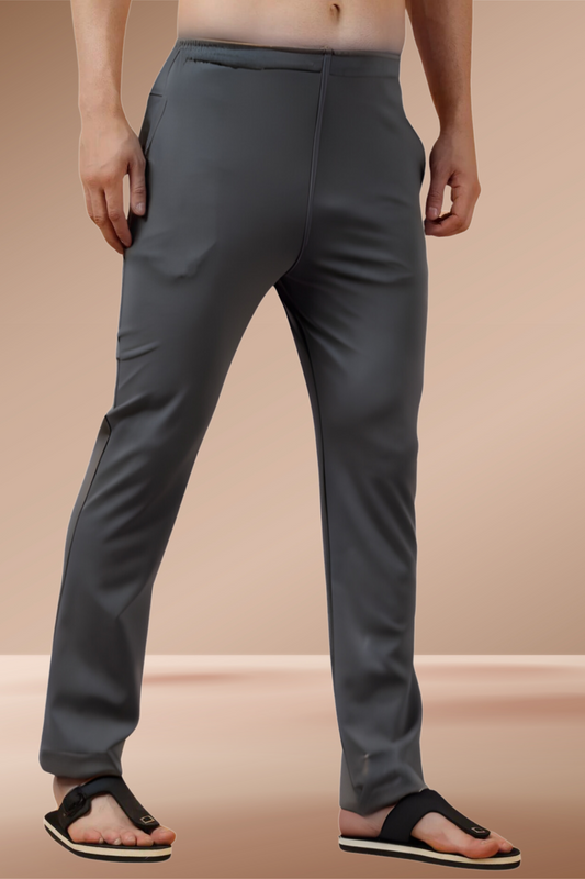 Buy Plus Size Grey Stretchable Joggers At Apella | Sizes XS to 10 XL | India | Free Delivery | Customized