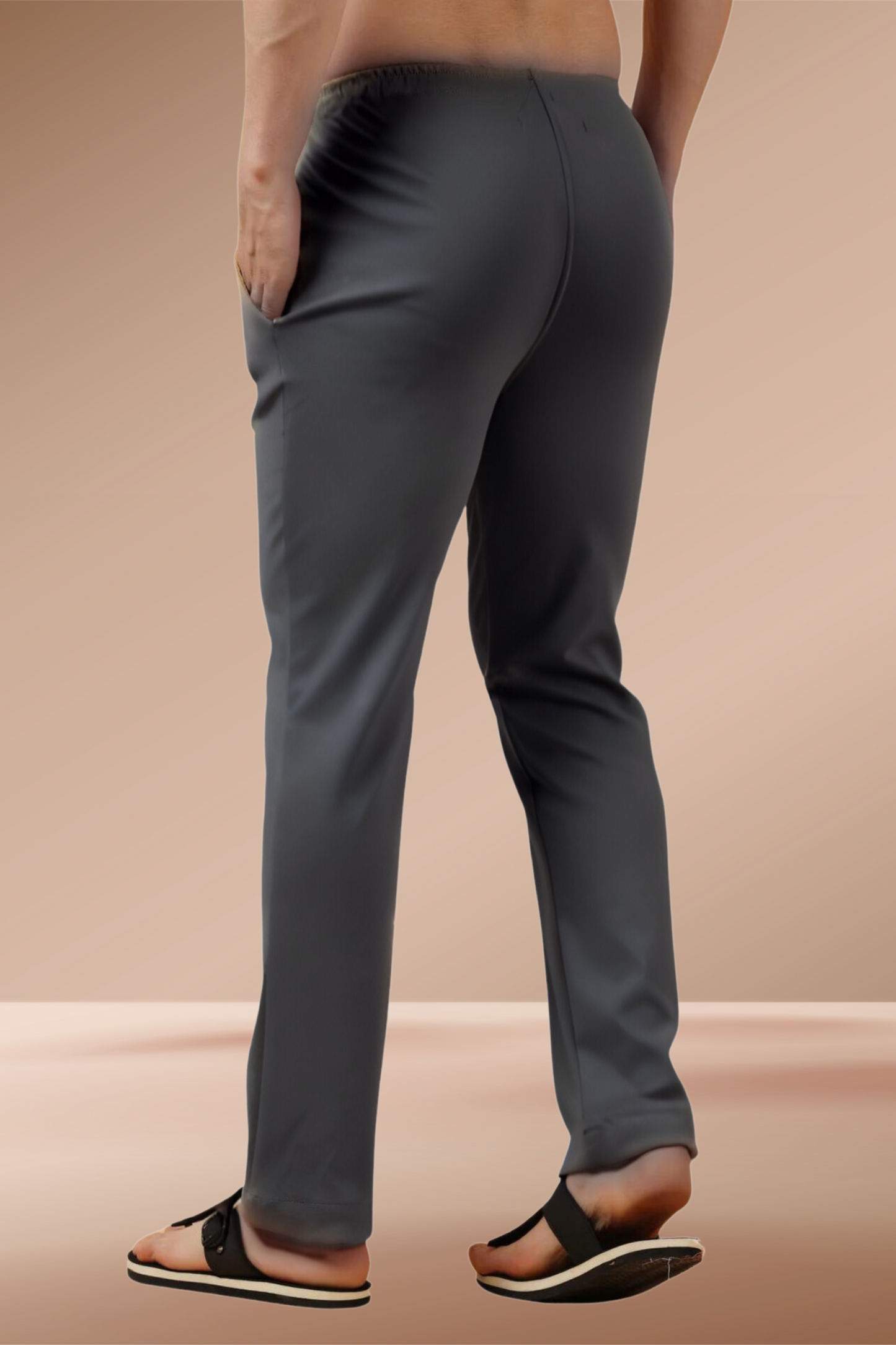 Buy Plus Size Grey Stretchable Joggers At Apella | Sizes XS to 10 XL | India | Free Delivery | Customized