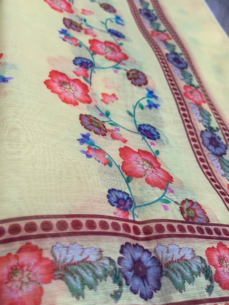 Sunshine Yellow Organza Dupatta