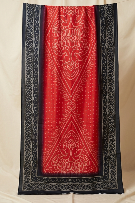 Meadow Orange Bandhani Dupatta