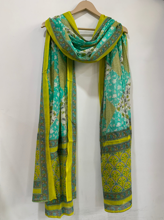 Neon Splash Cotton Dupatta
