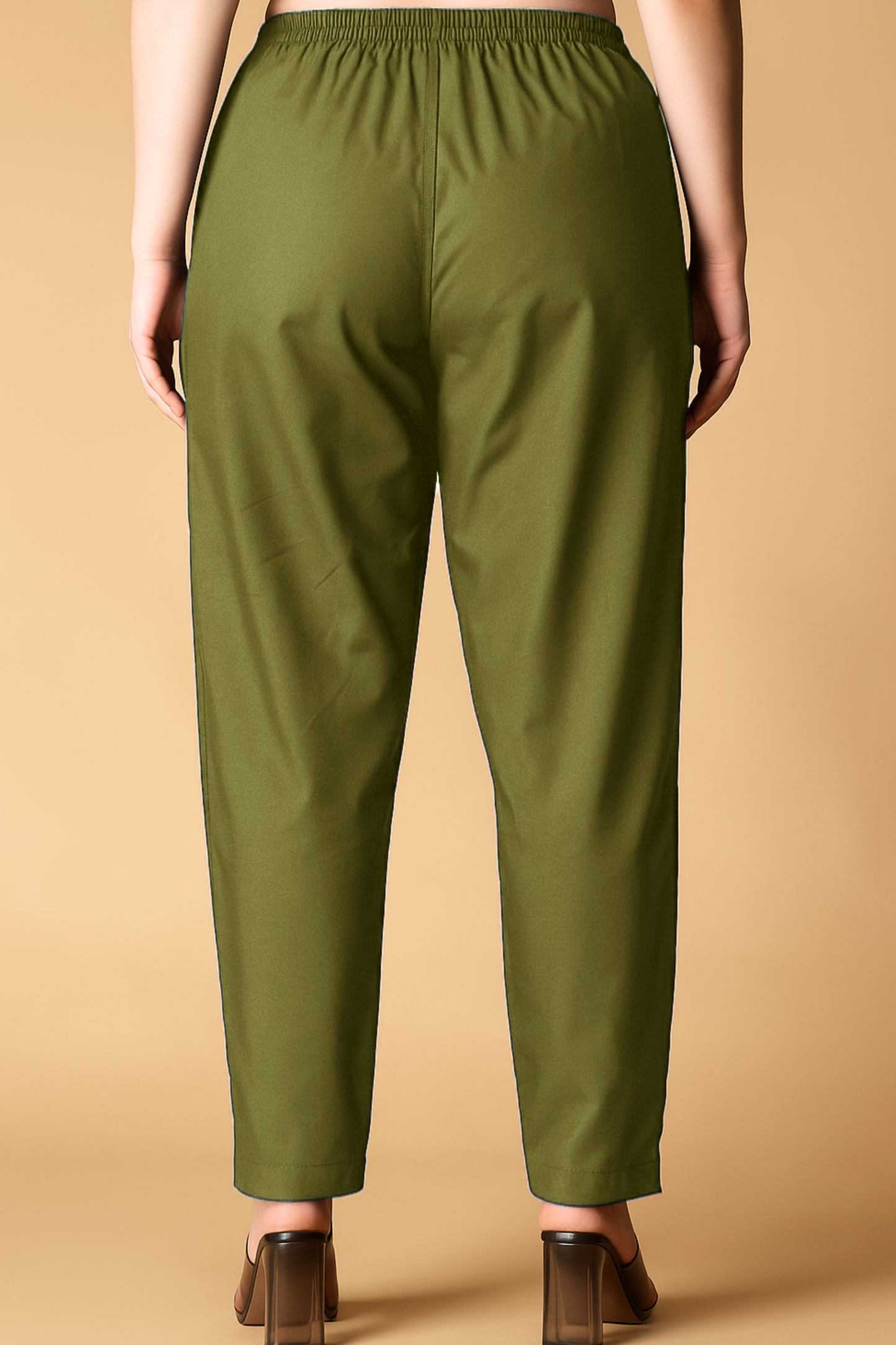 Mehendi Green Cotton Kurti Pant