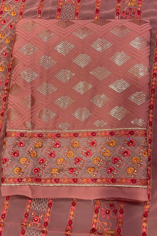 Buy Plus Size Peach Sequin Fancy Suit At Apella | Sizes XS to 10 XL | India | Free Delivery | Customized