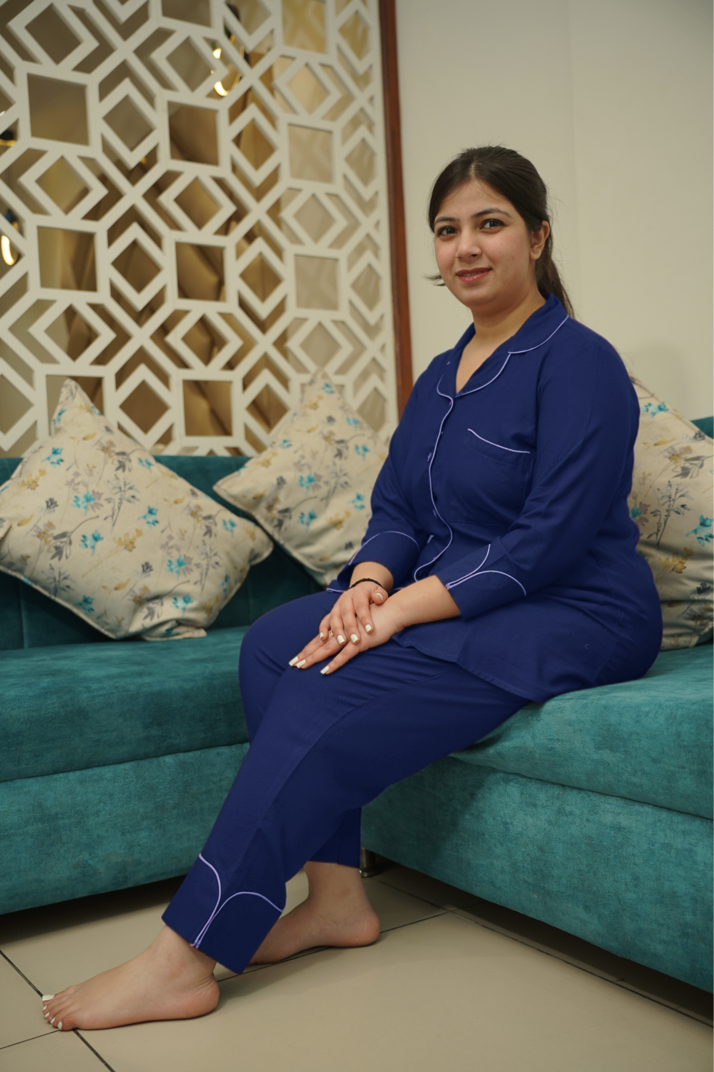 Moonlit Rayon Night Suit