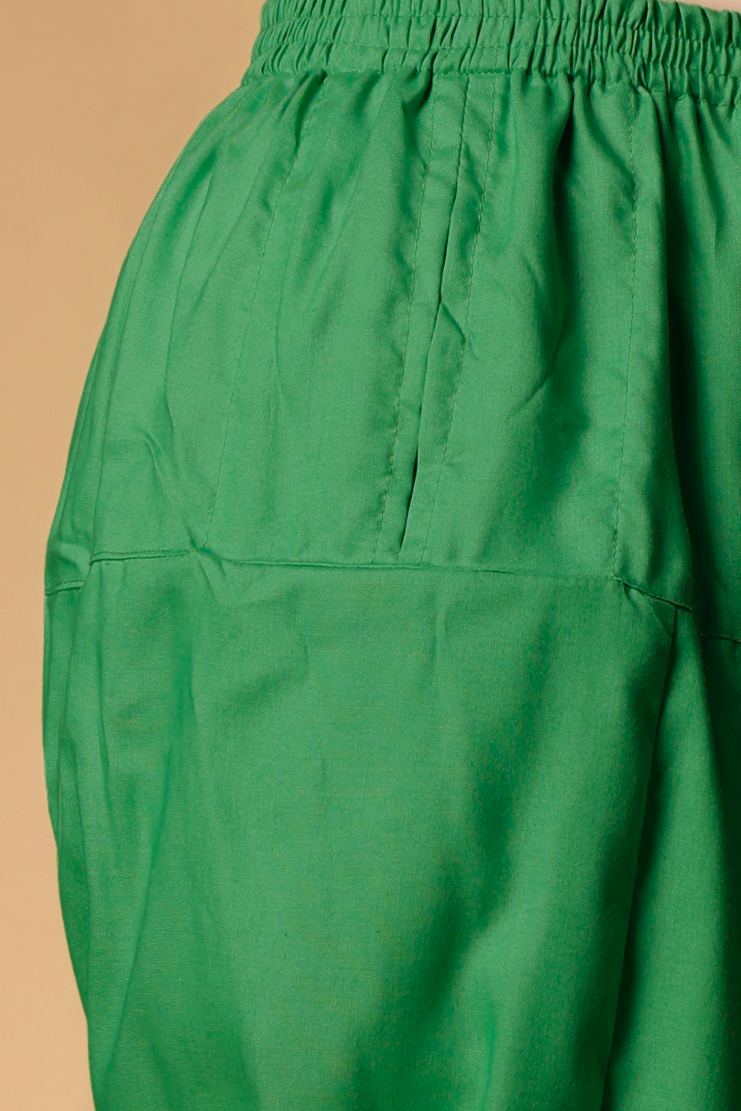 Dark Green Rayon Pleated Salwar