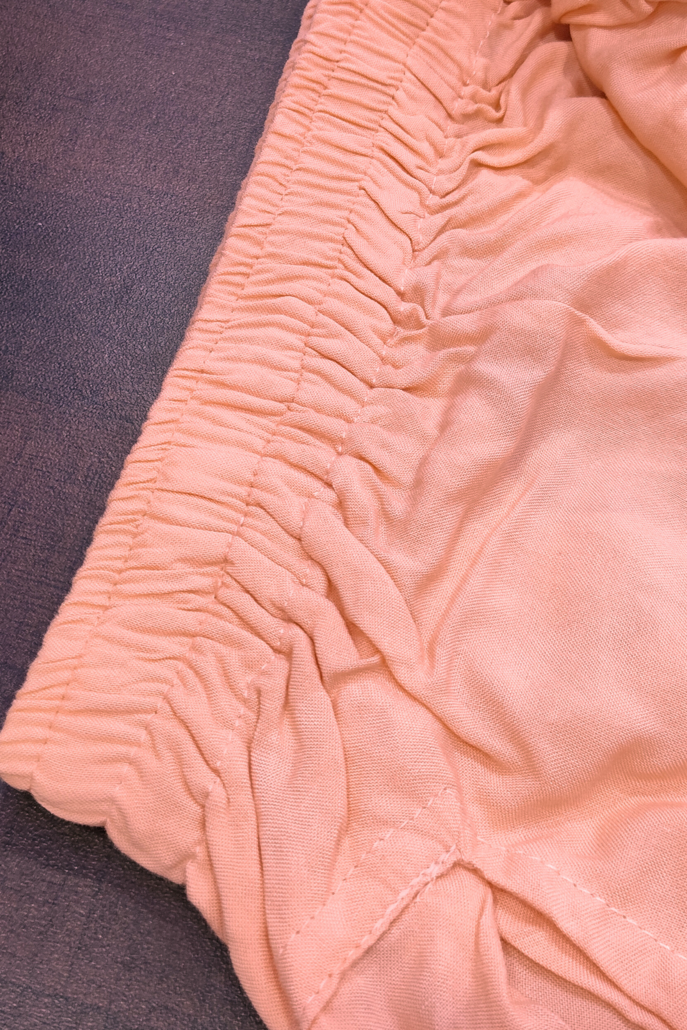 Apricot Detailed Hemline Rayon Palazzo