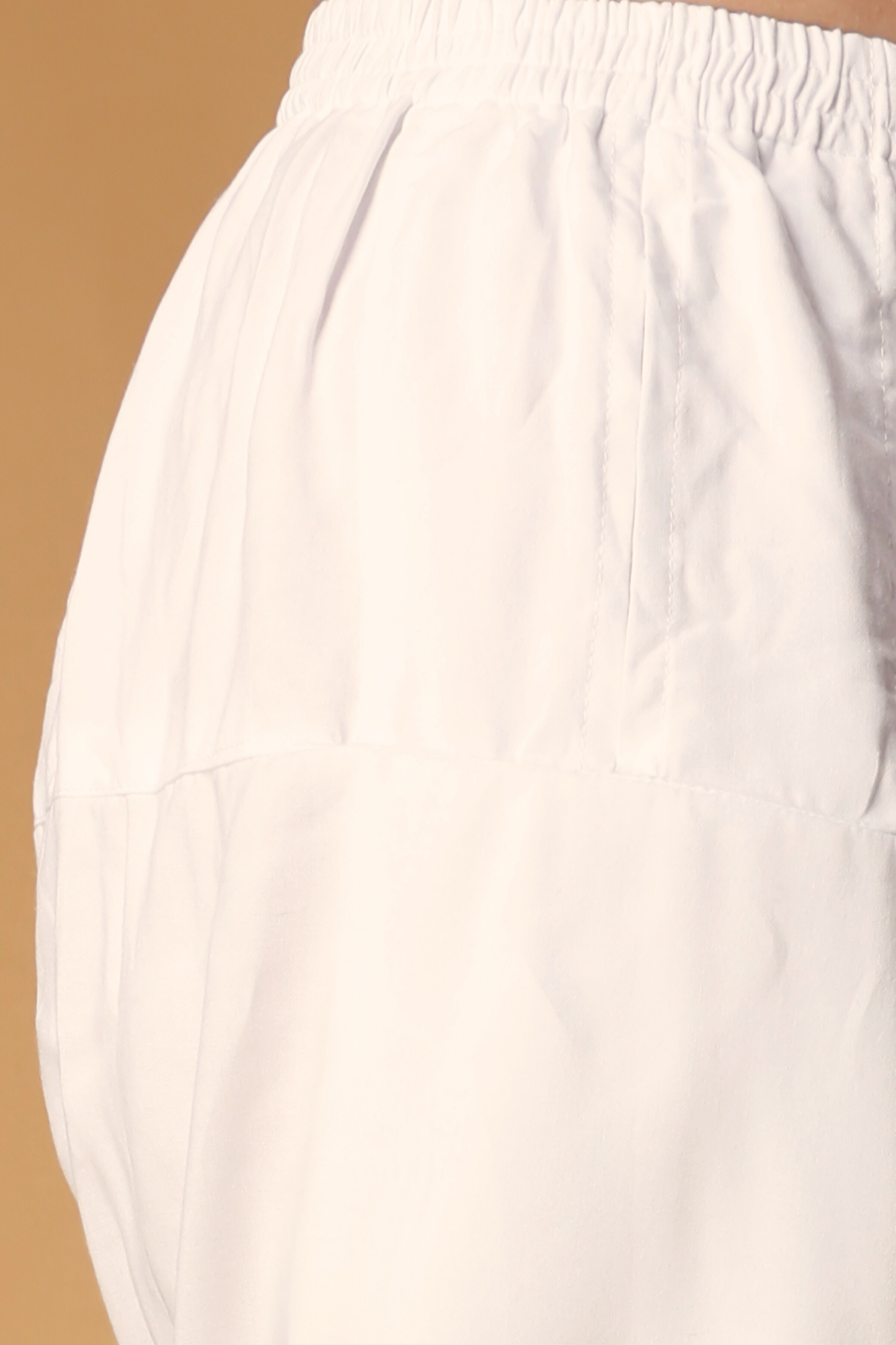 Off White Rayon Pleated Salwar