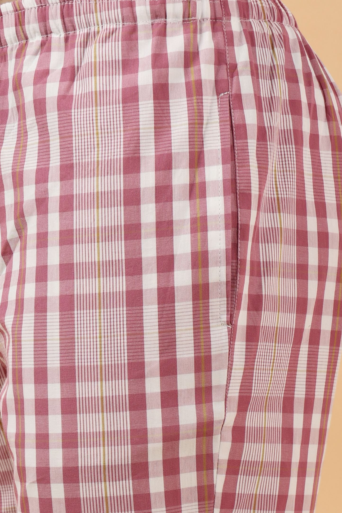 Onion Checked Cotton Pant Pajama