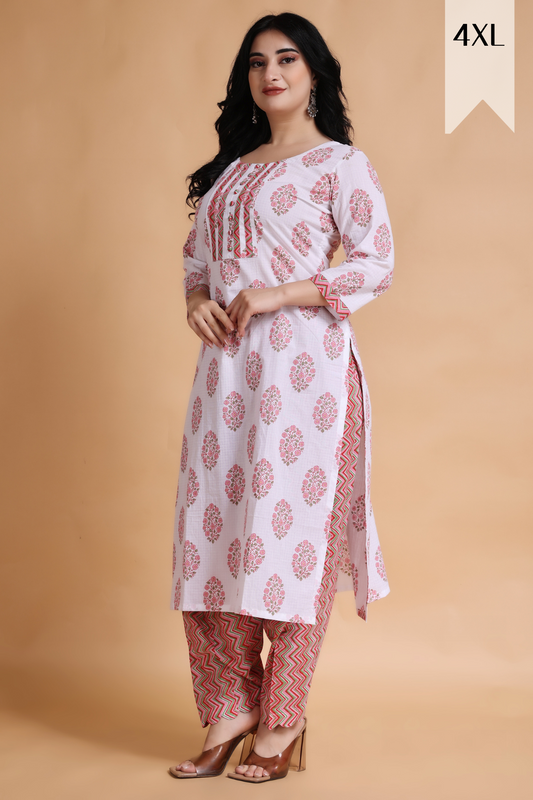 Rosy Canvas Cotton Salwar Suit
