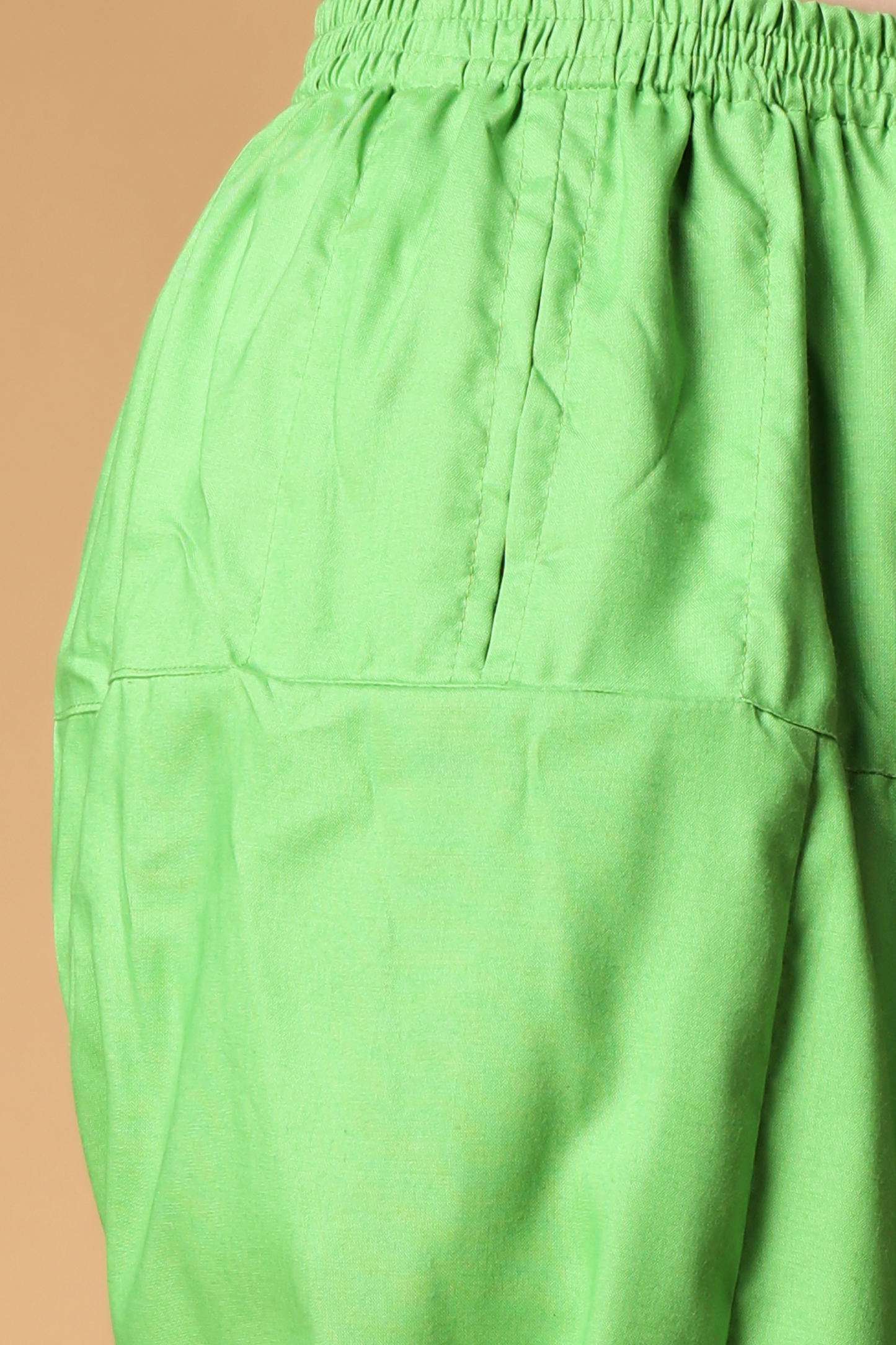 Light Green Rayon Pleated Salwar