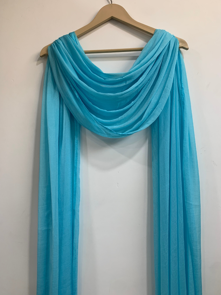 Sky Blue Chiffon Dupatta