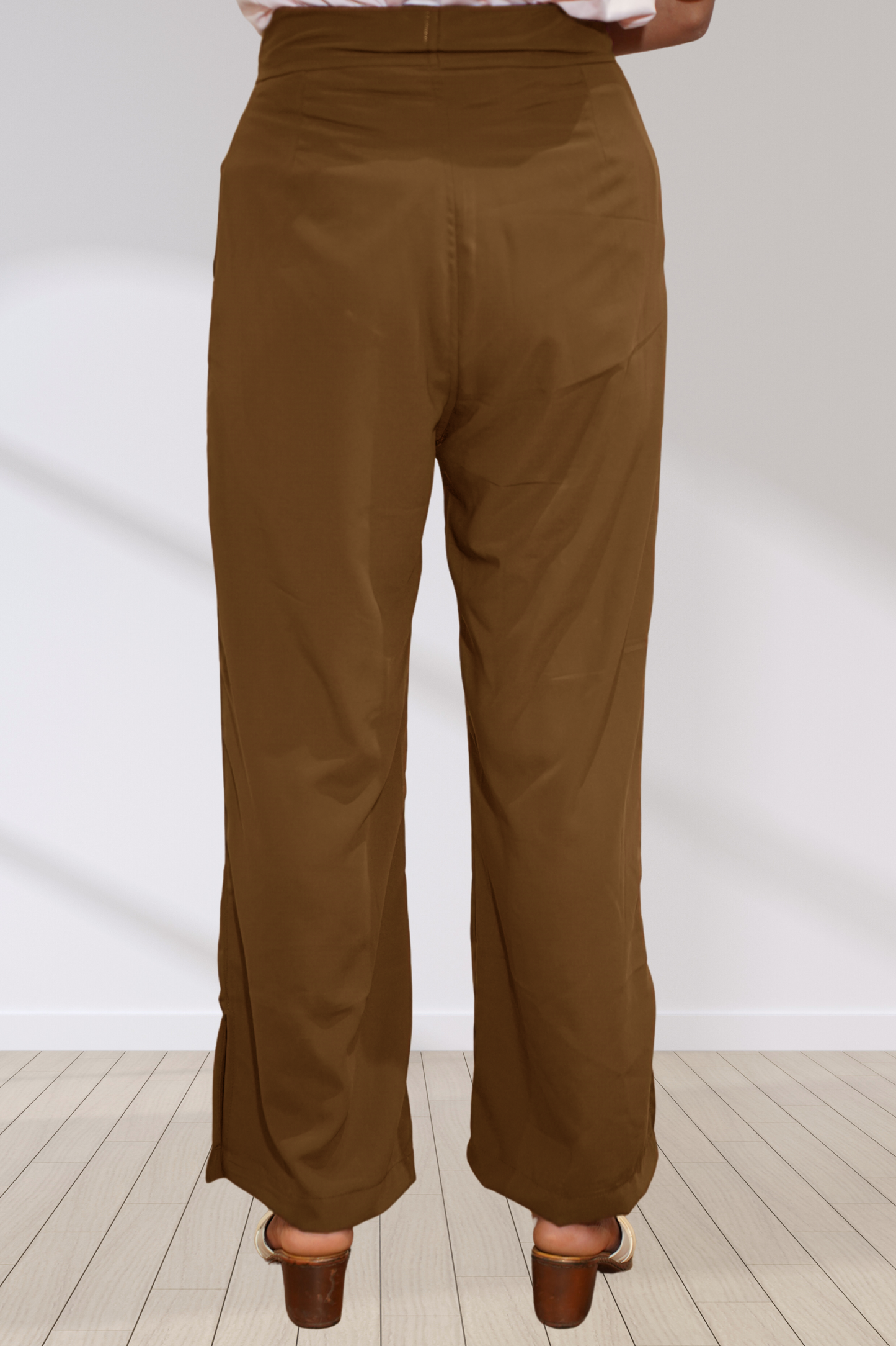 Khakhi All Day Flared Pants