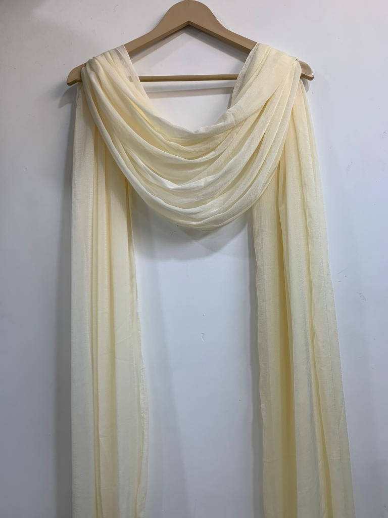 Buy Plus Size Off White Chiffon Dupatta At Apella | Sizes XS to 10 XL | India | Free Delivery | Customized