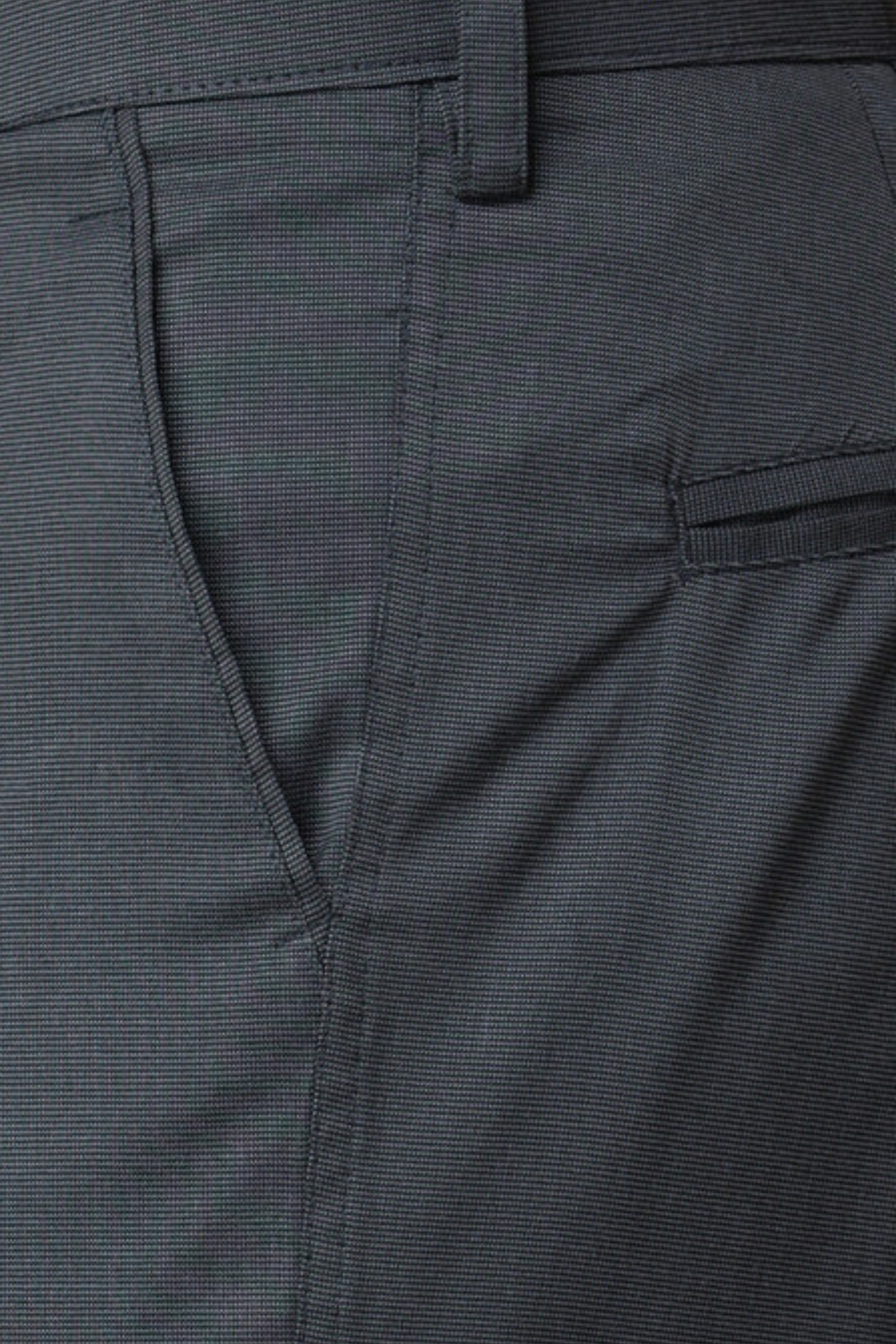 Buy Plus Size Gravel Grey Textured Stretch Trousers At Apella | Sizes XS to 10 XL | India | Free Delivery | Customized