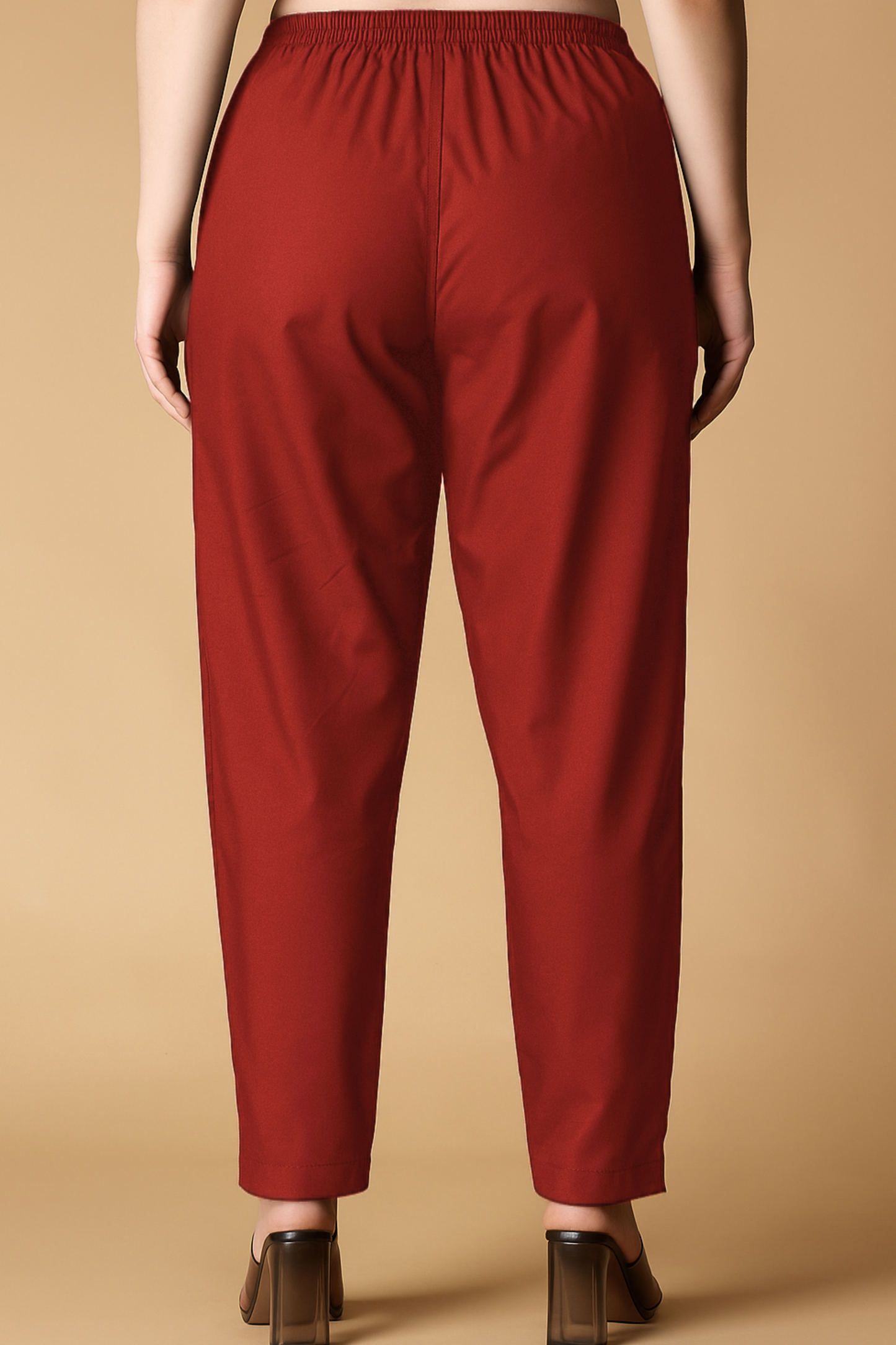 Maroon Cotton Kurti Pant