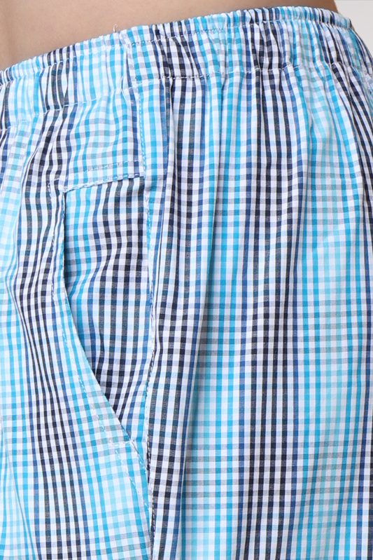 All The Blues Checked Pajama