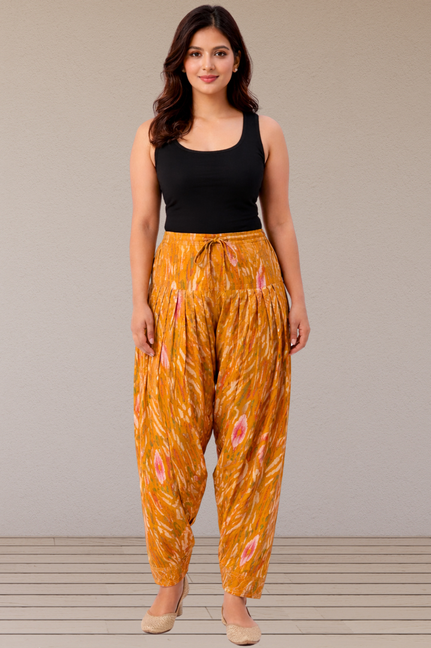 Amber Bloom Pleated Salwar