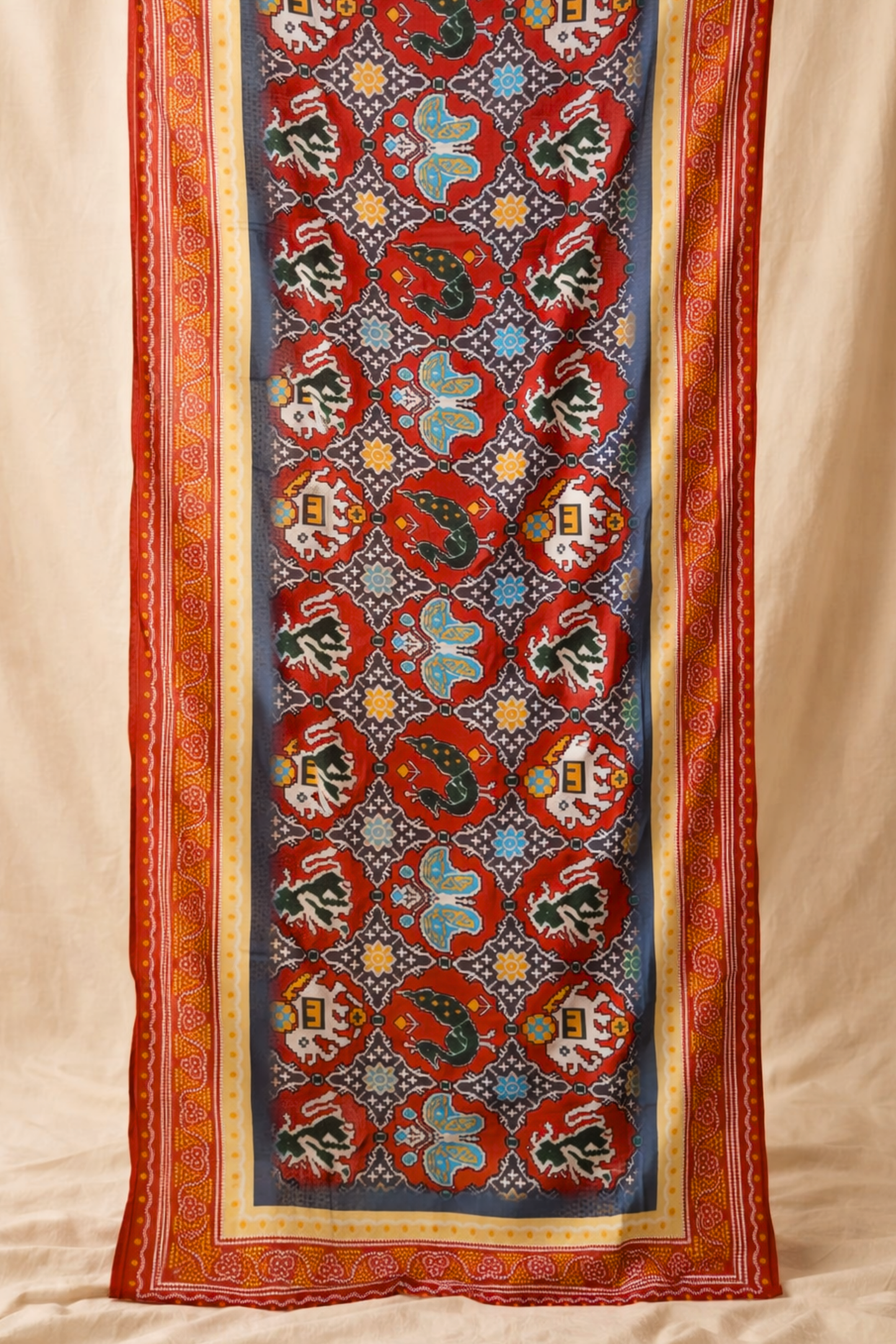Artistic Maroon Printed Dupatta