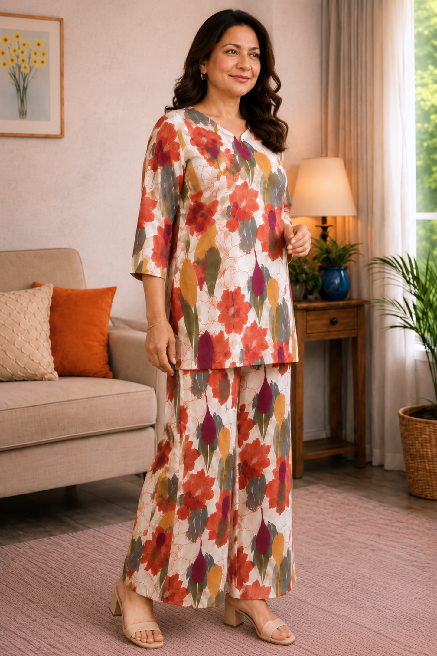 Autumn Flora Cotton Co-ord Set