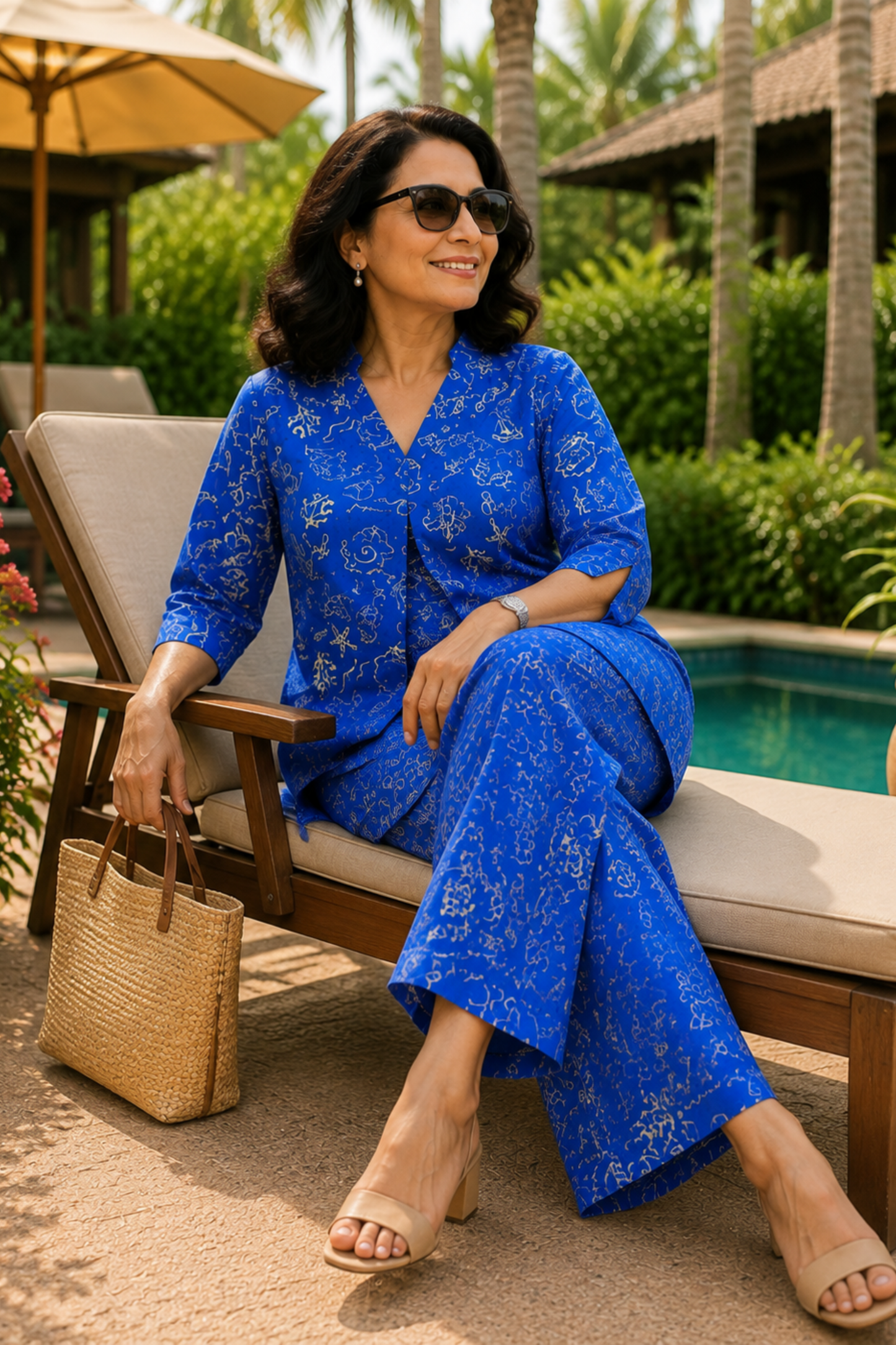 Azure Doodle Printed Co-ord Set