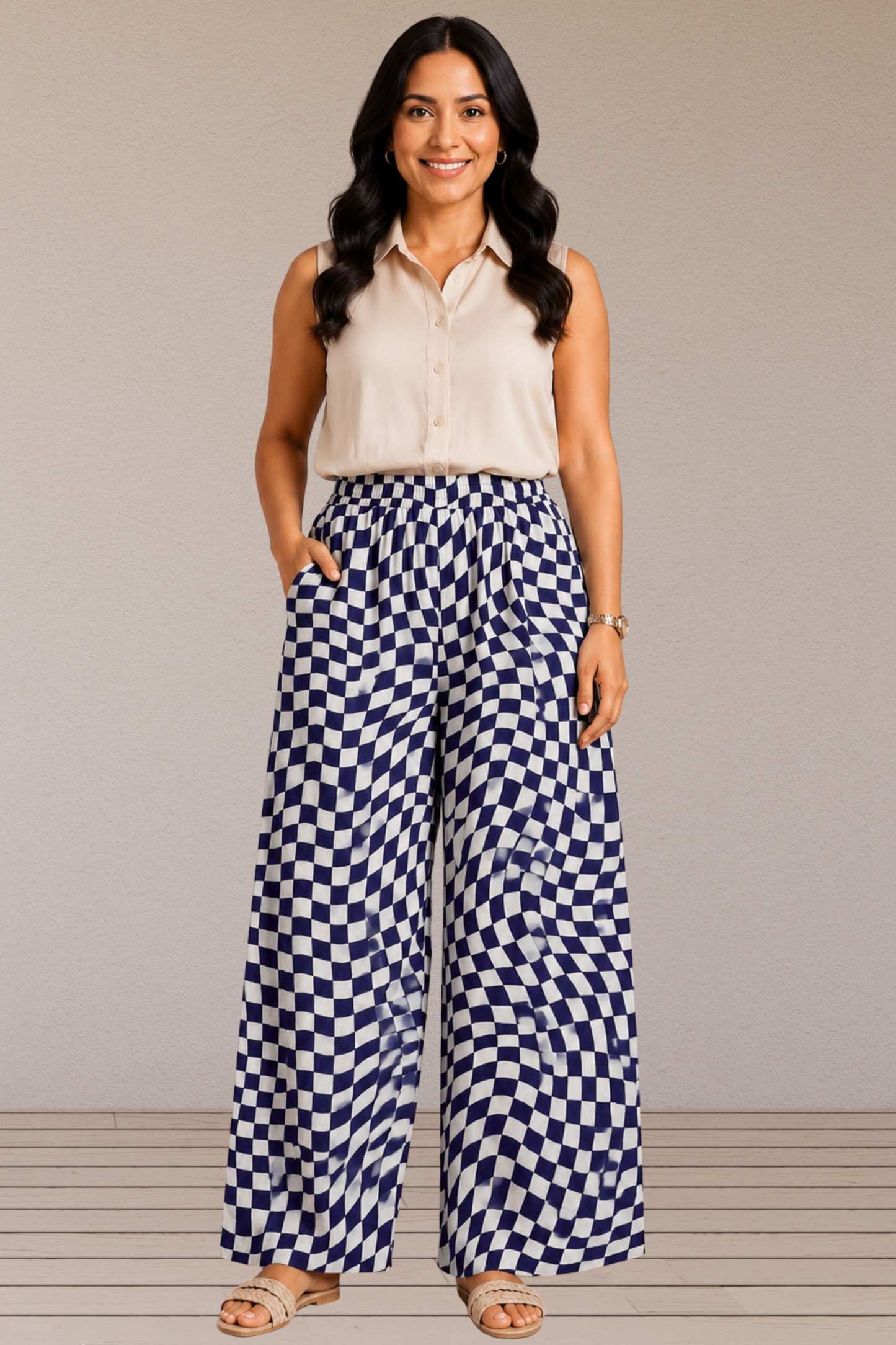 Azure Mirage Rayon Lounge Pants
