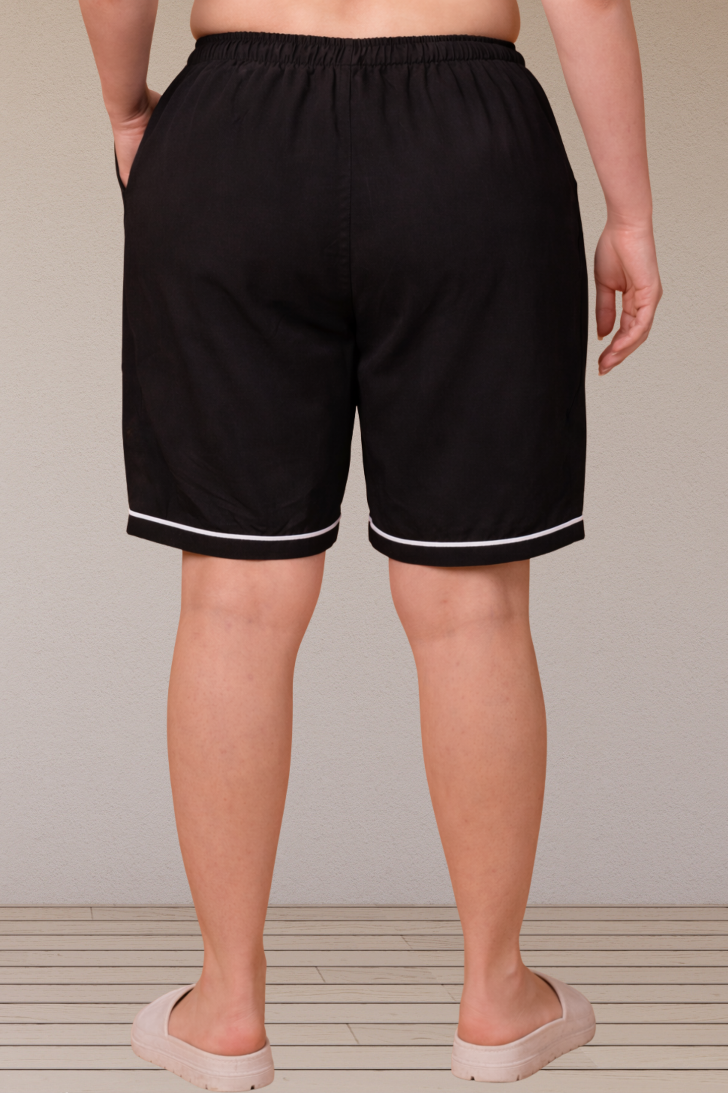 Black Rayon Short