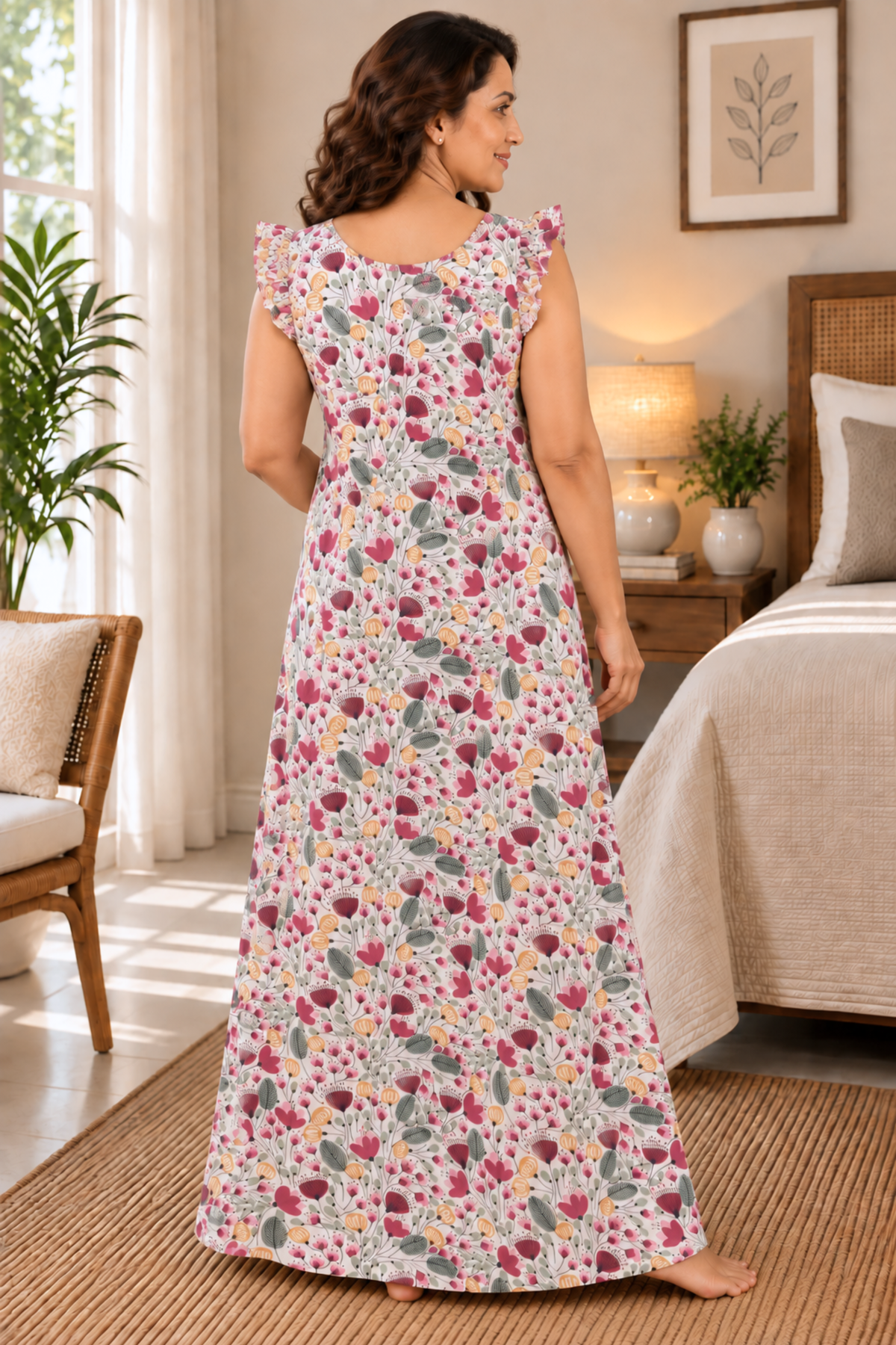 Berry Meadow Rayon Night Gown