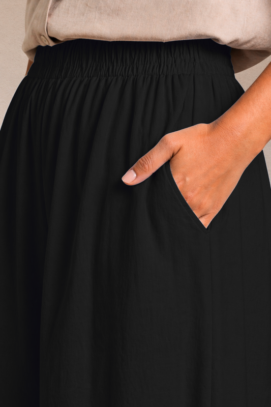 Black Cotton Afghani Pants