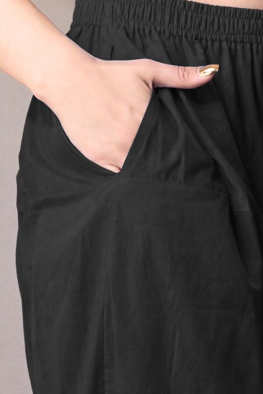 Black Cotton Afghani Salwar