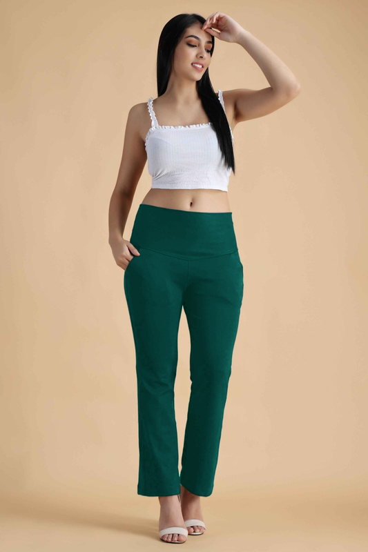 Peacock Green Tummy Tucker Pant