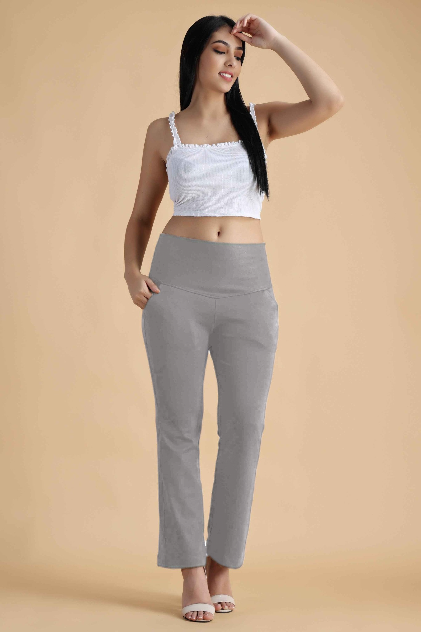 Light Grey Tummy Tucker Pants
