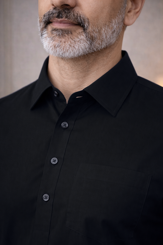 Black Everyday Cotton Kurta Pajama