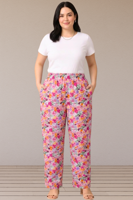 Blossom Garden Printed Cotton Pant