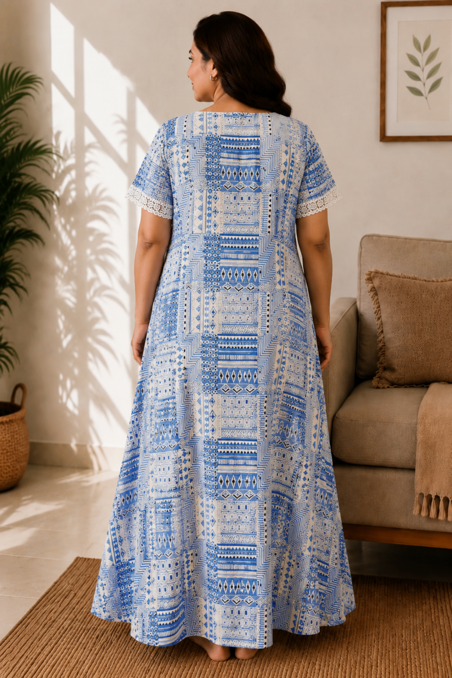 Medallion Muse Rayon Night Gown