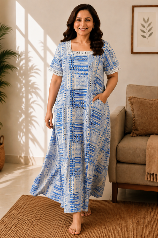 Medallion Muse Rayon Night Gown