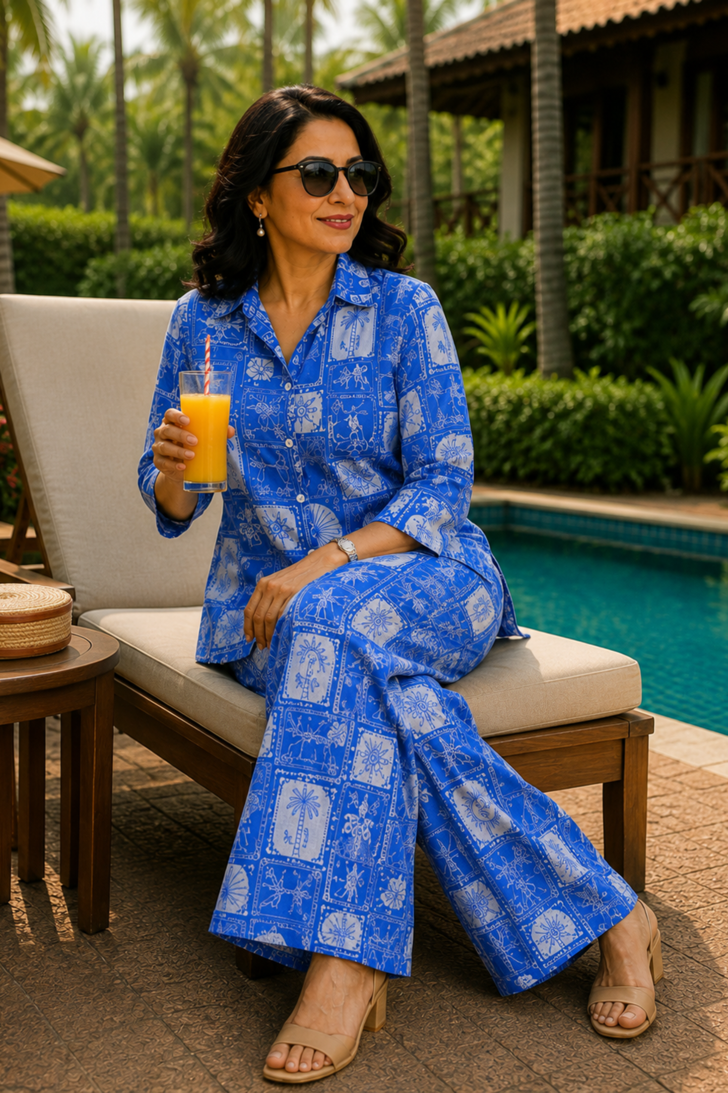 Blue Voyage Printed Co-ord Set