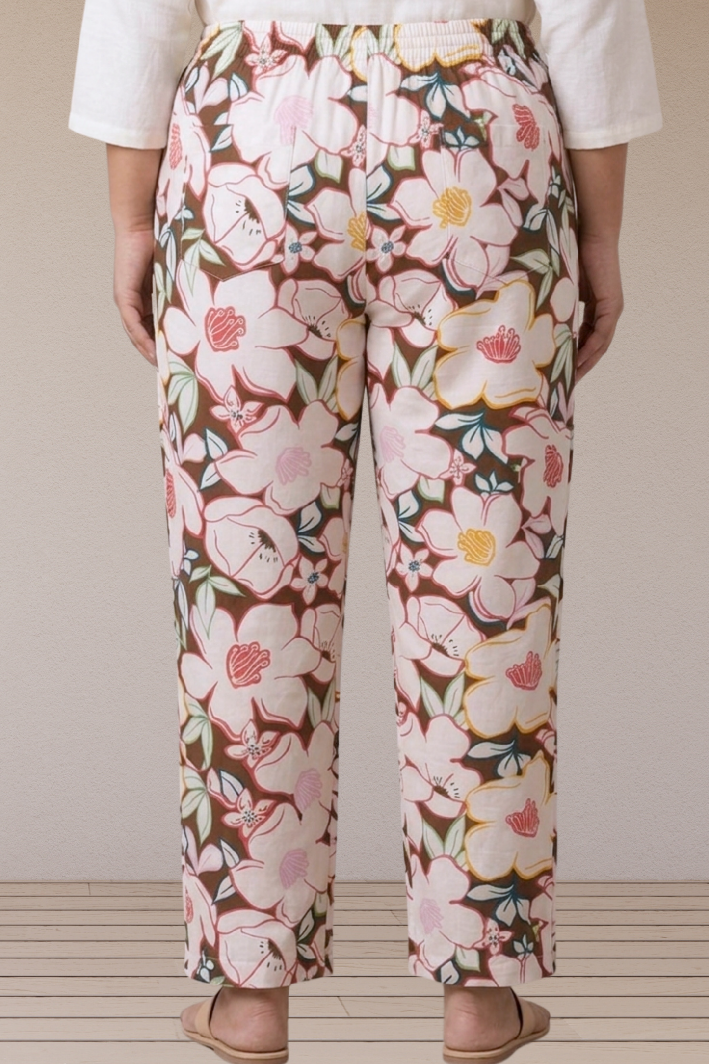 Blush Bloom Printed Cotton Pant