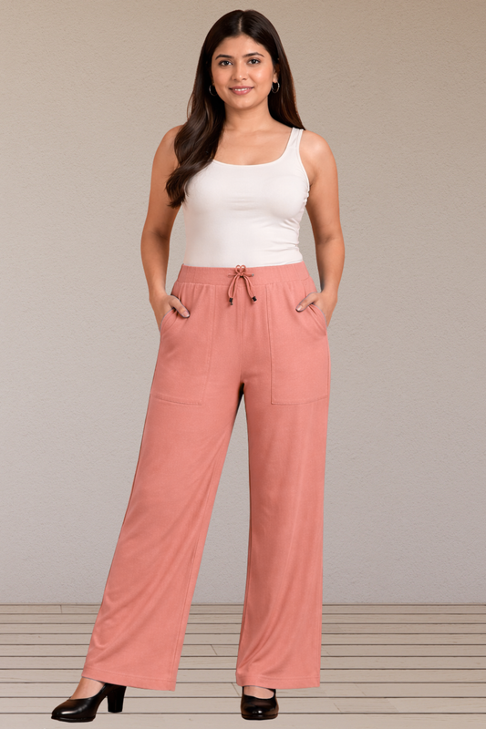 Blush Linen Cotton Ease Pants