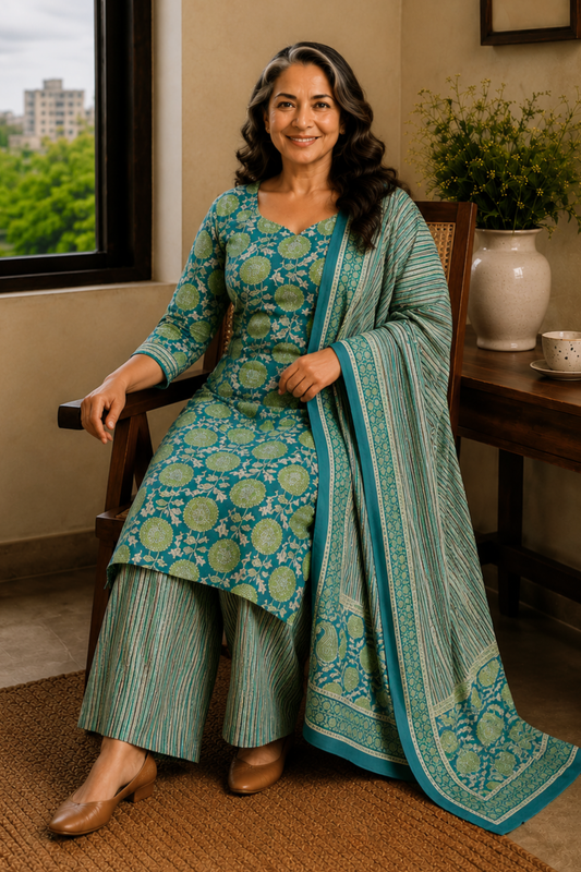 Breezy Muse Cotton Suit Set