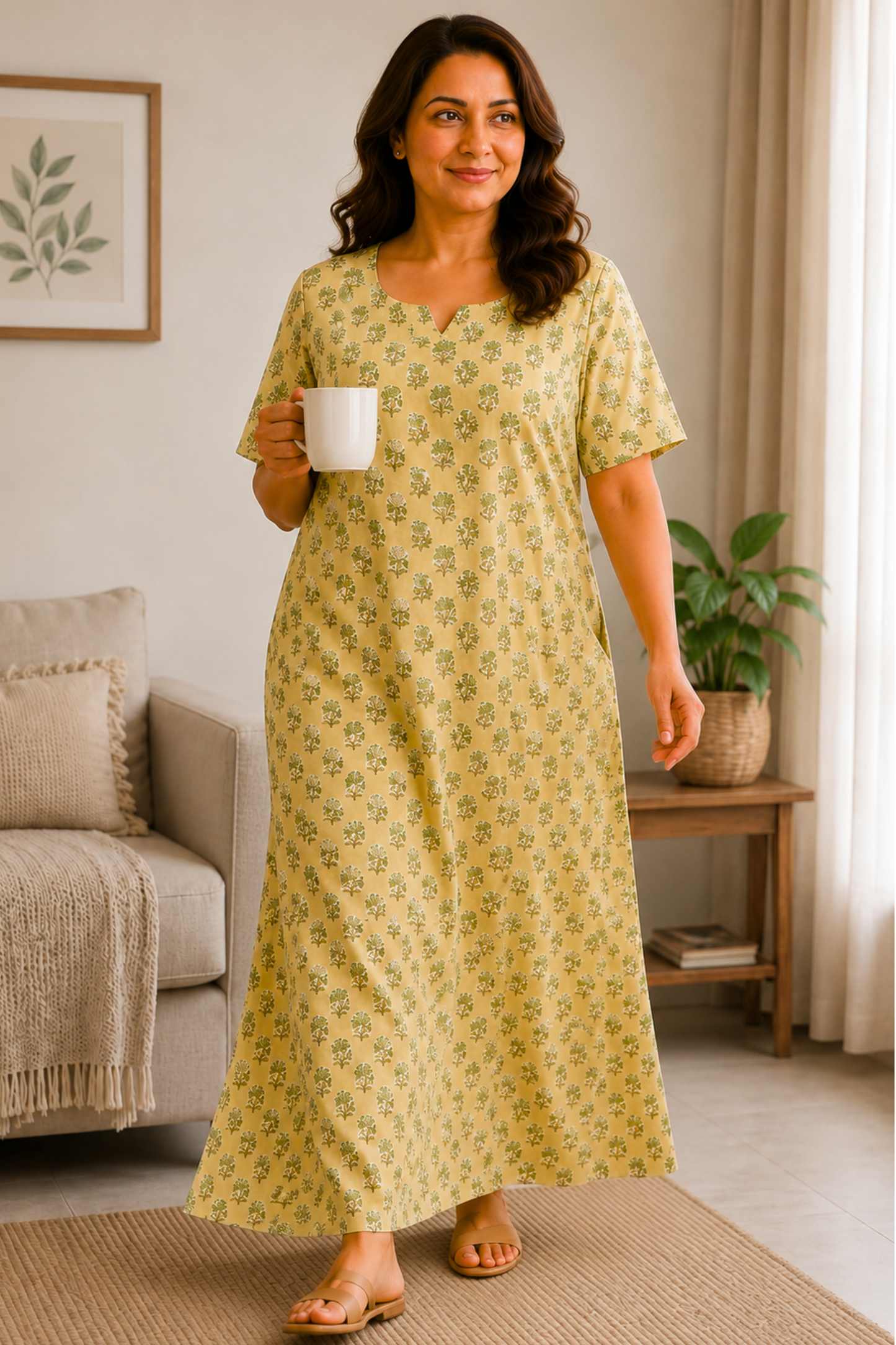 Buttercup Bloom Cotton Night Gown