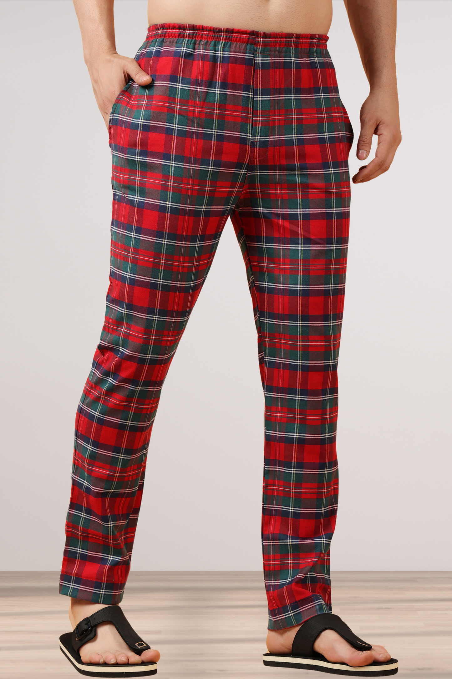 Candy Red Poplin Cotton Pajama