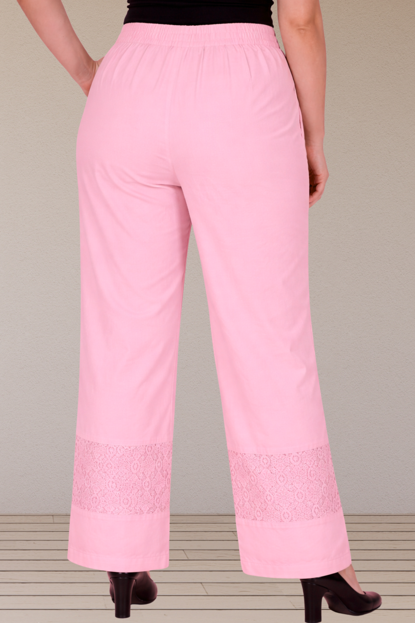 Cherry Touch Detailed Cotton Palazzo