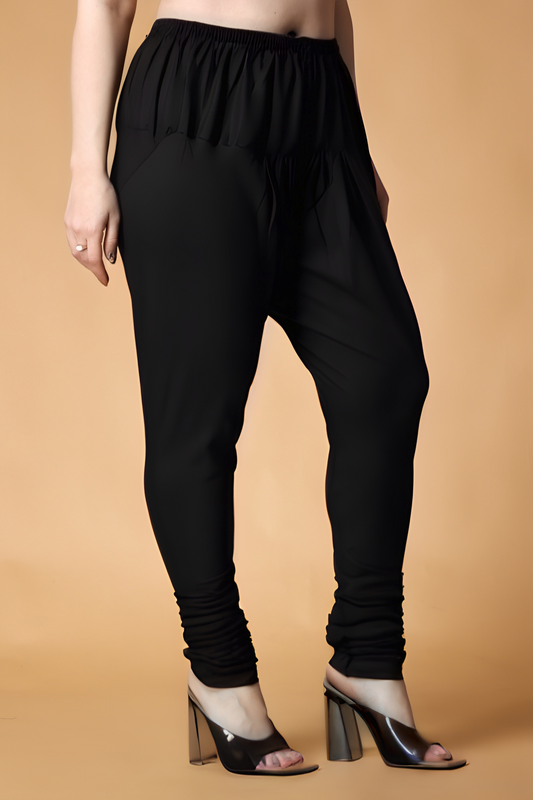 Buy Plus Size Cotton Churidar Pants At Apella | Sizes XS to 10 XL | India | Free Delivery | Customized