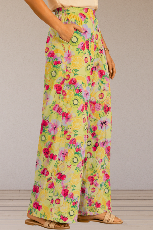 Citrus Splash Cotton Lounge Pants