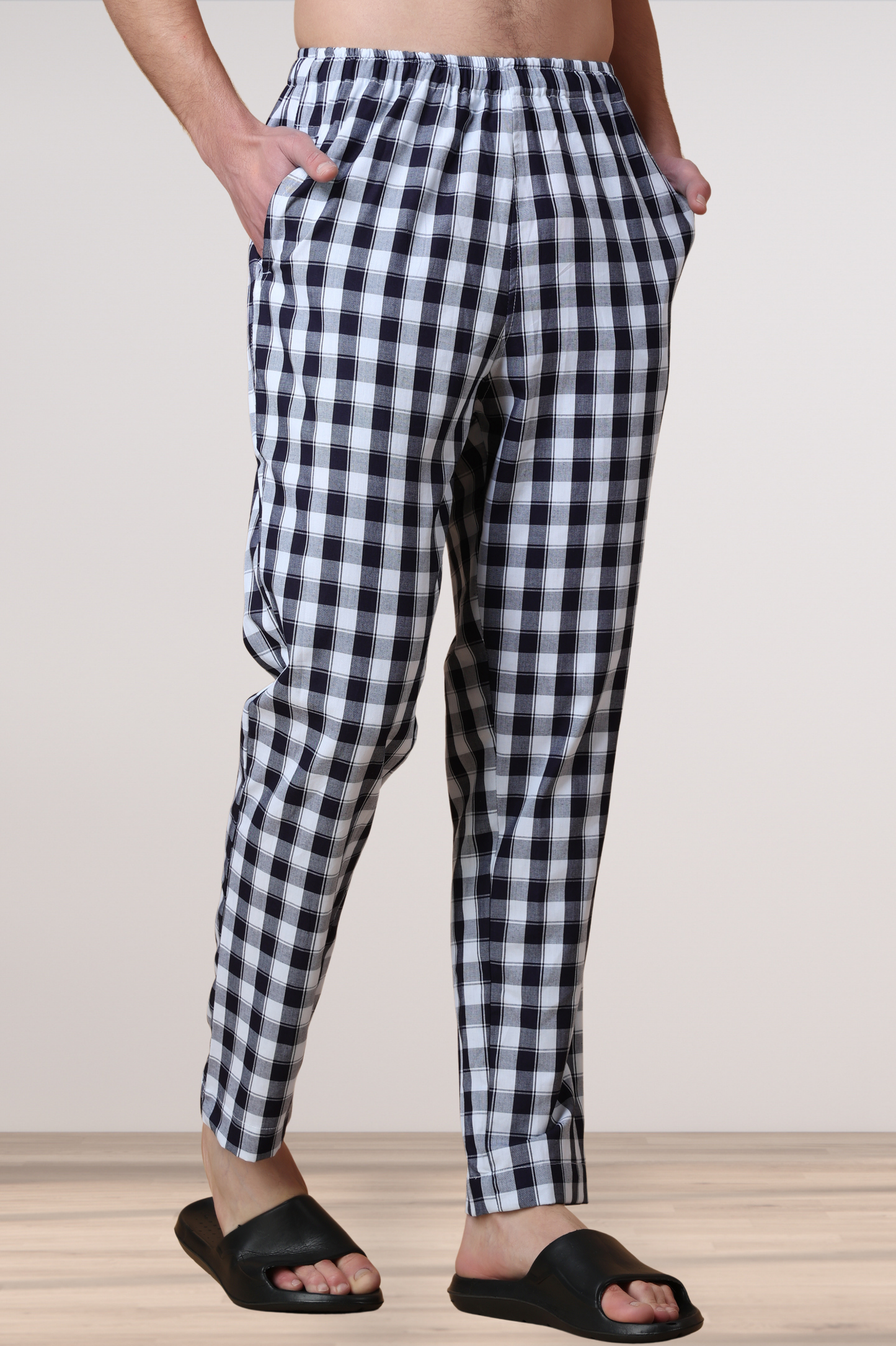 Classic Black Checked Cotton Pajama
