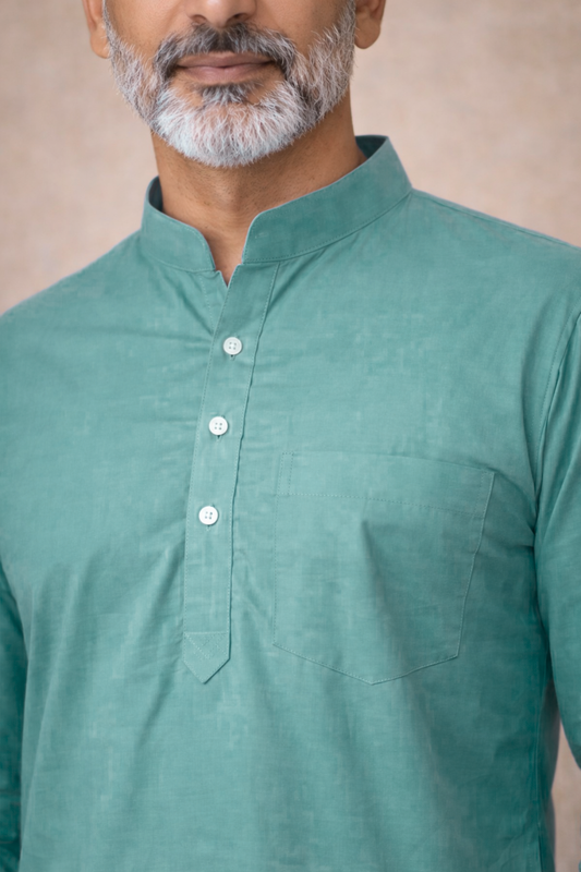 Cobalt Blue Cotton Kurta Pajama