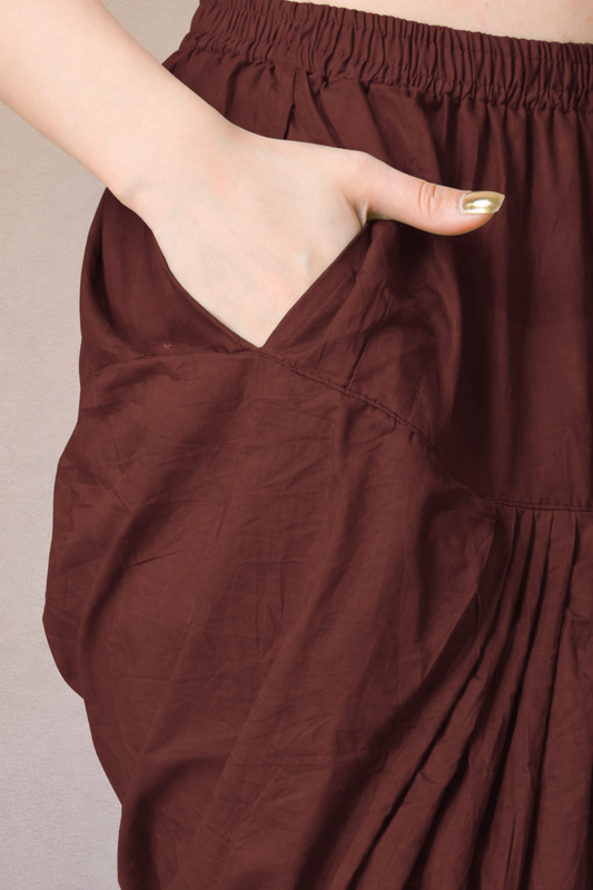 Coffee Cotton Patiala Salwar