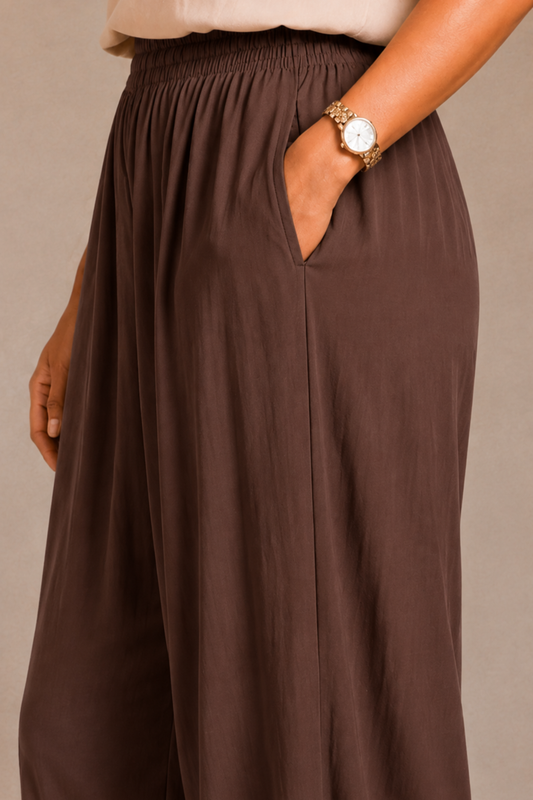 Coffee Rayon Afghani Pants