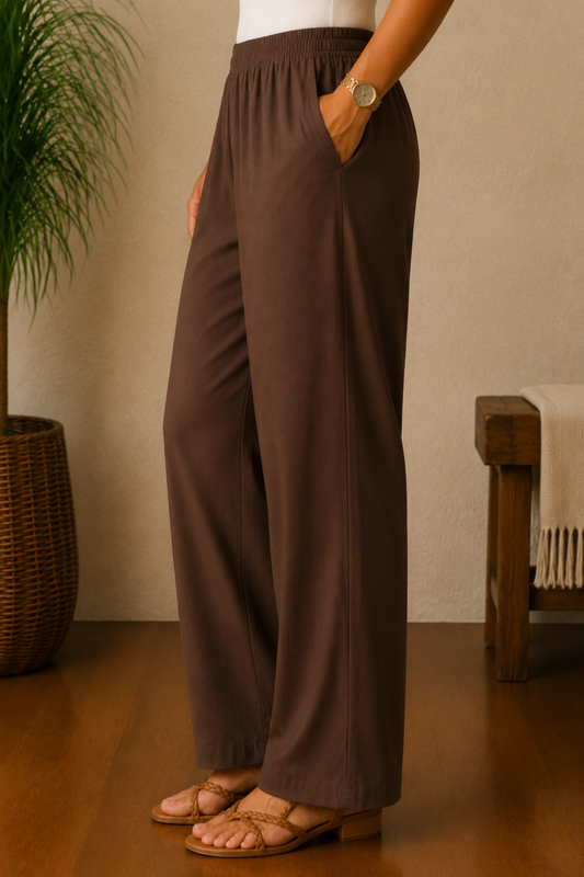 Coffee Rayon Kurti Pant